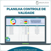 Planilha Controle Vencimento de Produtos com Dashboard Excel Loja das Planilhas